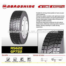 Roadshine marca 12R22.511R24.5 295 / 75R2213R22.5 295 / 80R22.5 Cooper Tire Factory TBR neumáticos Neumáticos de acero radiales para camión